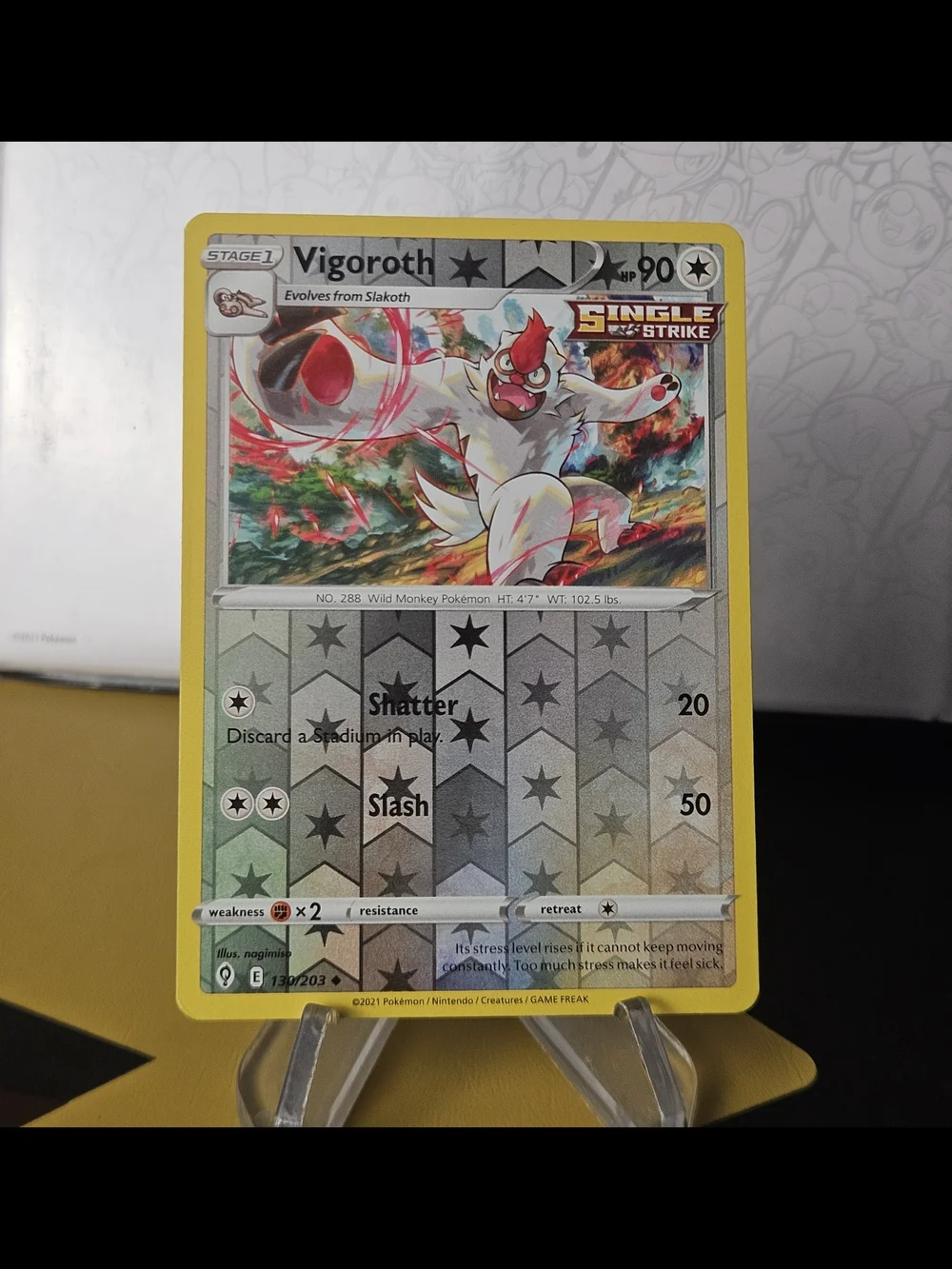 Vigoroth 130/203 Pokemon TCG Reverse Holo Rare